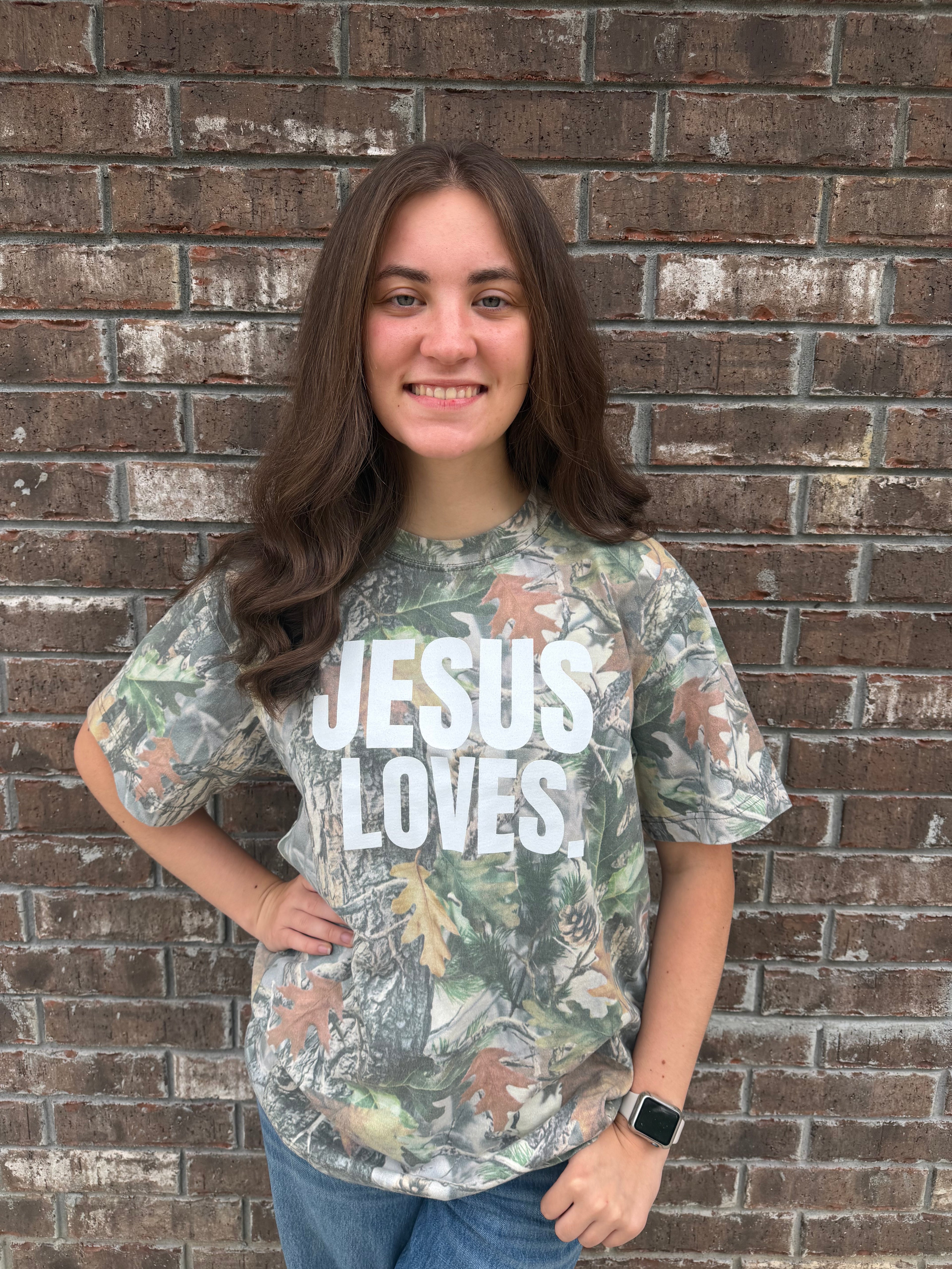 Jesus Loves. 100% Cotton Heavy Unisex Tee