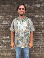 Jesus Loves. 100% Cotton Heavy Unisex Tee