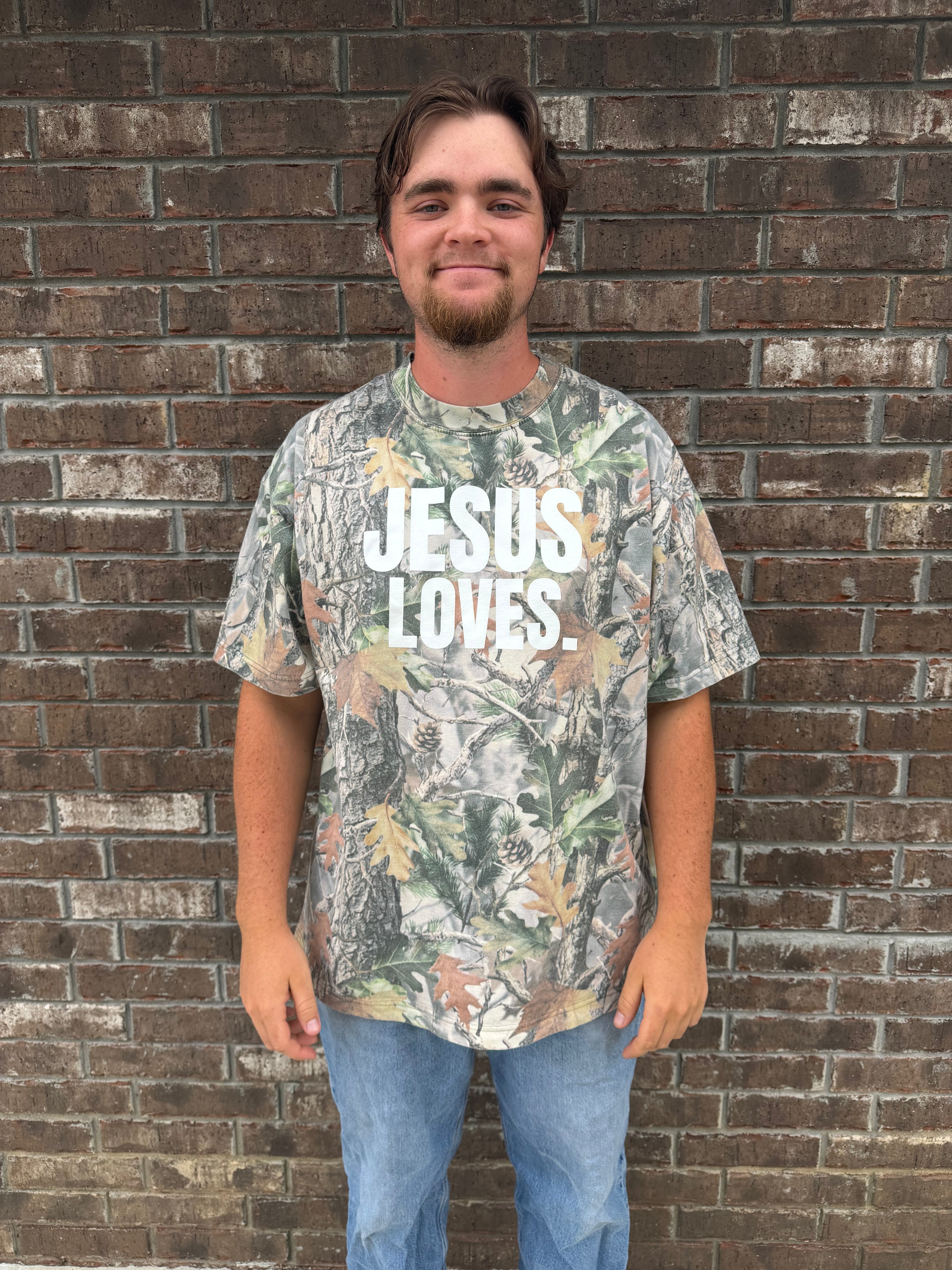 Jesus Loves. 100% Cotton Heavy Unisex Tee