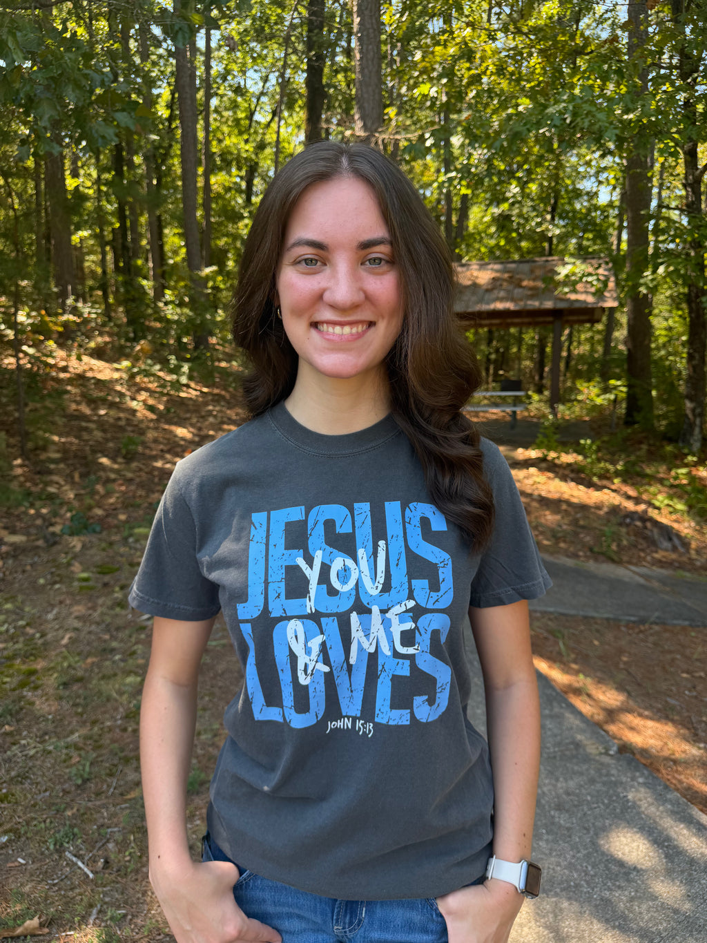 Jesus Loves You And Me 100% Cotton Heavy Unisex Tee