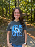 Jesus Loves You And Me 100% Cotton Heavy Unisex Tee