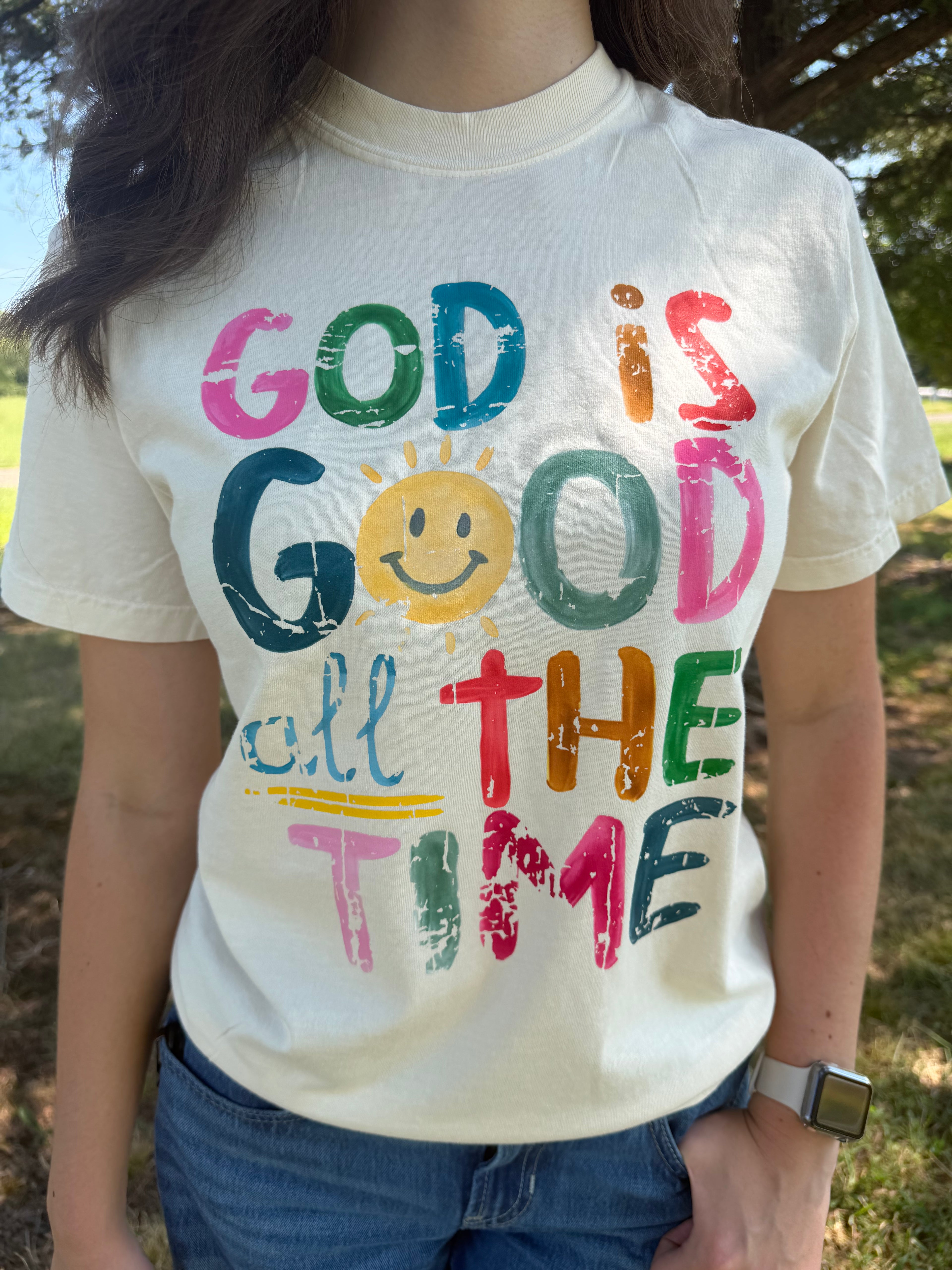 God Is Good All The Time 100% Cotton Heavy Tee